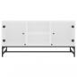 Preview: TV-Schrank mit Glastüren Weiß 102x37x50 cm