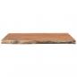Preview: Beistelltisch 40x40x2,5 cm Massivholz Akazie Naturkante