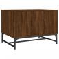 Preview: Couchtisch mit Glastüren Braun Eichen-Optik 68,5x50x50 cm