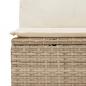 Preview: Garten-Ecksofa mit Kissen Beige Poly Rattan