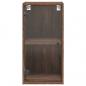 Preview: Wandschrank mit Glastüren Braun Eichen-Optik 35x37x68,5 cm