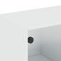 Preview: Wandschrank mit Glastüren Weiß 102x37x35 cm