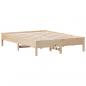 Preview: Massivholzbett ohne Matratze 120x190 cm Kiefernholz