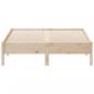 Preview: Massivholzbett ohne Matratze 120x190 cm Kiefernholz