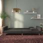 Preview: Schlafsofa 2-Sitzer mit 2 Kissen Schwarz Stoff