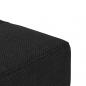 Preview: Schlafsofa 2-Sitzer mit 2 Kissen Schwarz Stoff