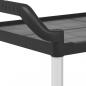 Preview: Rollwagen mit 3 Etagen Schwarz 99x50x96 cm Aluminium