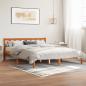 Preview: Massivholzbett Wachsbraun 160x200 cm Kiefer