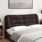 Preview: Kopfteil-Kissen Dunkelbraun 160 cm Stoff