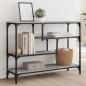 Preview: ARDEBO.de - Konsolentisch Grau Sonoma 100x30x75 cm Holzwerkstoff