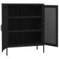Preview: ARDEBO.de - Lagerschrank Schwarz 80x35x101,5 cm Stahl    