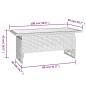Preview: Gartentisch Grau 100x50x43/63 cm Akazienholz & Poly Rattan