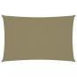 Preview: Sonnensegel Oxford-Gewebe Rechteckig 4x7 m Beige