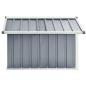 Preview: Rasenmäher Garage 92x97x63 cm Verzinkter Stahl Grau