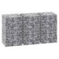 Preview: Gabionen-Hochbeete 3 Stk. 30x30x50 cm Eisen
