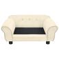 Preview: Hundesofa Creme 72x45x30 cm Plüsch
