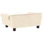 Preview: Hundesofa Creme 72x45x30 cm Plüsch