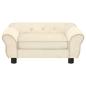 Preview: Hundesofa Creme 72x45x30 cm Plüsch