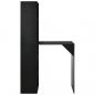 Preview: Bartisch mit Schrank Schwarz 115x59x200 cm