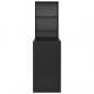Preview: Bartisch mit Schrank Schwarz 115x59x200 cm