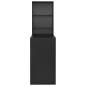 Preview: Bartisch mit Schrank Schwarz 115x59x200 cm