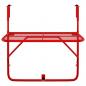 Preview: ARDEBO.de - Balkontisch Rot 60x40 cm Stahl