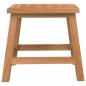 Preview: Tritthocker 29x22,5x25,5 cm Massivholz Nussbaum