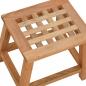 Preview: Tritthocker 29x22,5x25,5 cm Massivholz Nussbaum