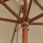 Preview: Sonnenschirm mit Holzmast Taupe 299x240 cm