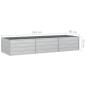 Preview: Garten-Hochbeet 240x80x45 cm Verzinkter Stahl Silber