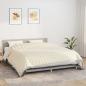 Preview: ARDEBO.de - Gewichtsdecke Hellcreme 220x260 cm 11 kg Stoff