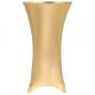 Preview: ARDEBO.de - 2 Stück Stretch-Tischdecken Golden 70 cm 