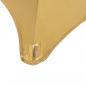 Preview: 2 Stück Stretch-Tischdecken Golden 70 cm 