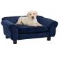 Preview: ARDEBO.de - Hundesofa Blau 72x45x30 cm Plüsch