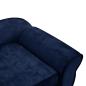 Preview: Hundesofa Blau 72x45x30 cm Plüsch