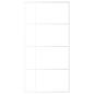 Preview: Schiebetür ESG Glas und Aluminium 102,5x205 cm Weiß