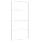 Preview: Schiebetür ESG Glas und Aluminium 102,5x205 cm Weiß
