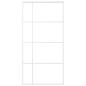 Preview: Schiebetür ESG Glas und Aluminium 102,5x205 cm Weiß