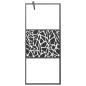 Preview: Duschwand für Walk-In Dusche 80x195 cm ESG Steindesign Schwarz