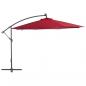 Preview: Ampelschirm mit Alu-Mast 350 cm Bordeauxrot