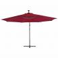 Preview: Ampelschirm mit Alu-Mast 350 cm Bordeauxrot