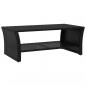 Preview: Couchtisch Schwarz 100x50x40 cm Poly Rattan