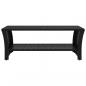 Preview: Couchtisch Schwarz 100x50x40 cm Poly Rattan