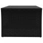 Preview: Couchtisch Schwarz 100x50x40 cm Poly Rattan