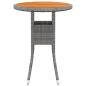 Preview: 5-tlg. Garten-Lounge-Set Poly Rattan Grau
