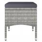 Preview: 5-tlg. Garten-Bistro-Set Poly Rattan & Massivholz Akazie Grau