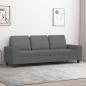 Preview: ARDEBO.de - 3-Sitzer-Sofa Dunkelgrau 180 cm Stoff