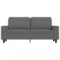 Preview: 2-Sitzer-Sofa Dunkelgrau 140 cm Stoff