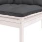 Preview: 8-tlg. Garten-Lounge-Set mit Kissen Kiefer Massivholz