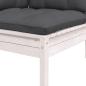 Preview: 8-tlg. Garten-Lounge-Set mit Kissen Kiefer Massivholz